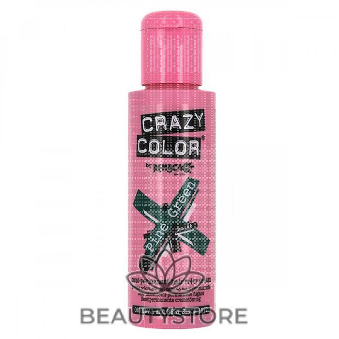 CRAZY COLOR SEMI-PERMANENT HAIR COLOR CREAM PINE GREEN 46