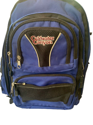 Coldwater Canyon Backpack 8 zippered pockets 2 side pockets water bottle/ phone
