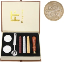 Wax Seal Stamp Kit, Classical Old-Fashioned Antique Wax Stamp Seal Kit Initial L