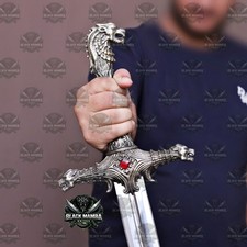 Handmade oathkeeper Replica sword carbon steel sword got Damascus Steel Sword