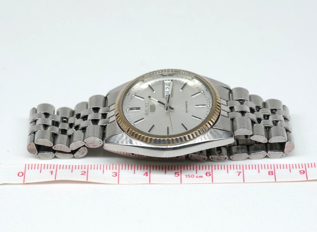 NEAR MINT] SEIKO 5 7S26-3110 Silver Dial Date Automatic Mens