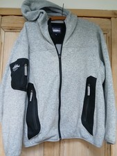 Marine Pool Hoodie Herren grau Reißverschluss Jacke Segel Oberteil Größe UK Medium