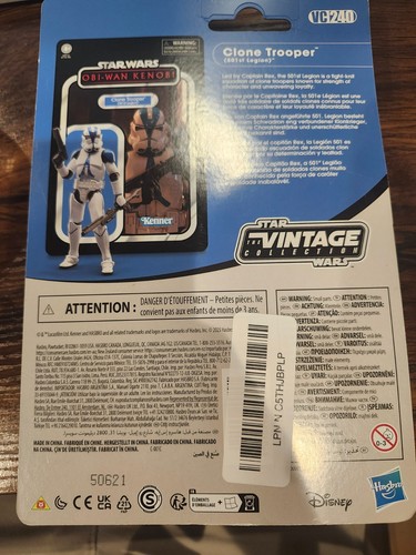 Hasbro Star Wars The Vintage Coll Clone Trooper 501st Legion The Clone Wars - Foto 2 di 2