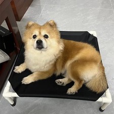 Elevated Dog Camping Bed Folding Pet Cot Portable Washable Puppy Cat Hammock Bed