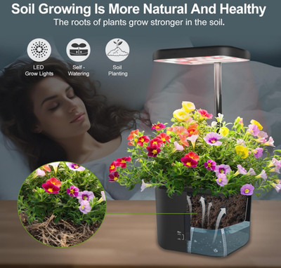 Indoor Garden Growing Systems Self-Watering Plant Pot Smart Gardening System