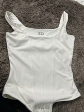 Juniors SO White Bodysuit XS