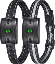 2 Pack Rechargeable Dog Bark Collar, Anti Barking Collar with 5 Sensitivity