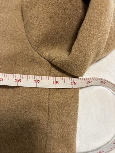 J Crew Factory City Coat Women’s Size 2 Tan Zip Wool Blend Neutral Oatmeal Prep - Picture 8 of 9