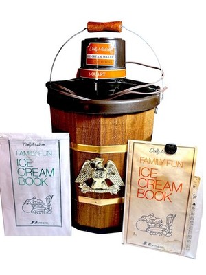 Vtg Dolly Madison 6 Qt Electric Ice Cream Maker 2399 Texture Meter With Manuals
