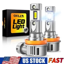 OXILAM H11 H8 LED Kit Headlight Low Beam Bulbs Bright Super 6500K White 60000LM