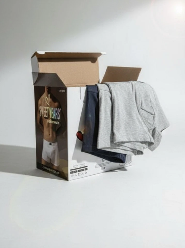 6 BOXER UOMO SWEET YEARS ART. 810 ELASTICO INFILATO RICOPERTO COTONE FIRMATA - Immagine 2 di 4