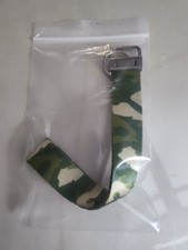 Genuine Handcrafted Wristlet Key Fob, Faux Leather, Camouflage Design.