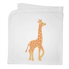 'Giraffe Looking Around ' Cotton Baby Blanket / Shawl BY00038573