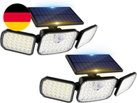 Peasur Solarlampen FüR AußEn Mit Bewegungsmelder, 2 StüCk Led Aussenleuchte Mit