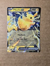 Pokemon Pikachu EX Doppia Rara Carta TCG Paldea Evoluta 63/193 NM Condizioni