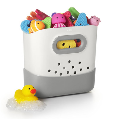 OXO Tot Stand up Bath Toy Storage   Gray