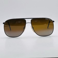 Lamy Sunglasses Men Women Oval Black Vintage 80s Mirrored SAFARI NOS