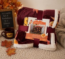 Gilmore Girls Autumn  NEW Fluffy Autumn Luke Stars Hallow Blanket Throw