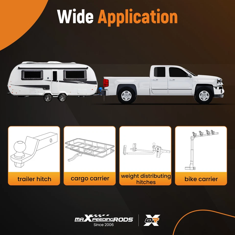 Engate receptor frontal 2" para Bobcat UV34 3400 UTV 2015-UP montagem em aço preto - Imagem 3 de 4