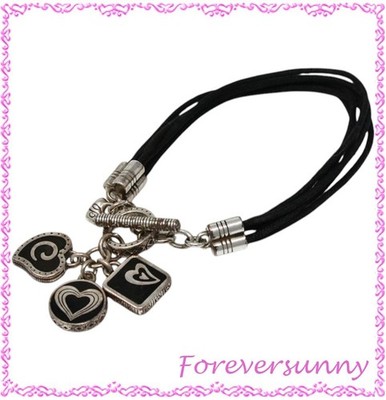 Brighton Midnight Sun Black Corded Toggle Bracelet