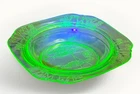 Federal Sylvan Parrot Uranium Green Depression Glass 7” Soup Bowl