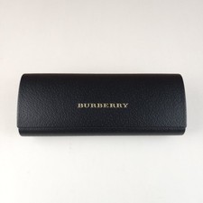 Burberry London Glasses Case Black Leather Hard Shell Magnetic Close Sunglasses