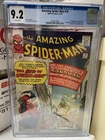 Amazing Spider-Man 18 CGC 9.2 WHITE PAGES 11/64 1st Ned Leeds & Sandman App 1964