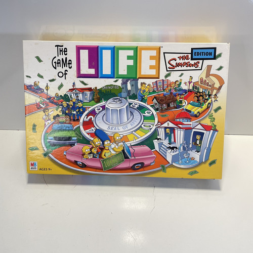 The Simpsons Edition The Game of Life Board Game Complete 2004 Milton Bradley