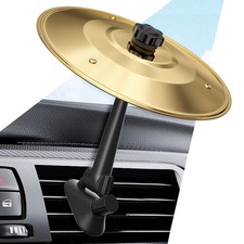 Car Cymbal Air Vent, Mini Drum Cymbal Decoration, Gold