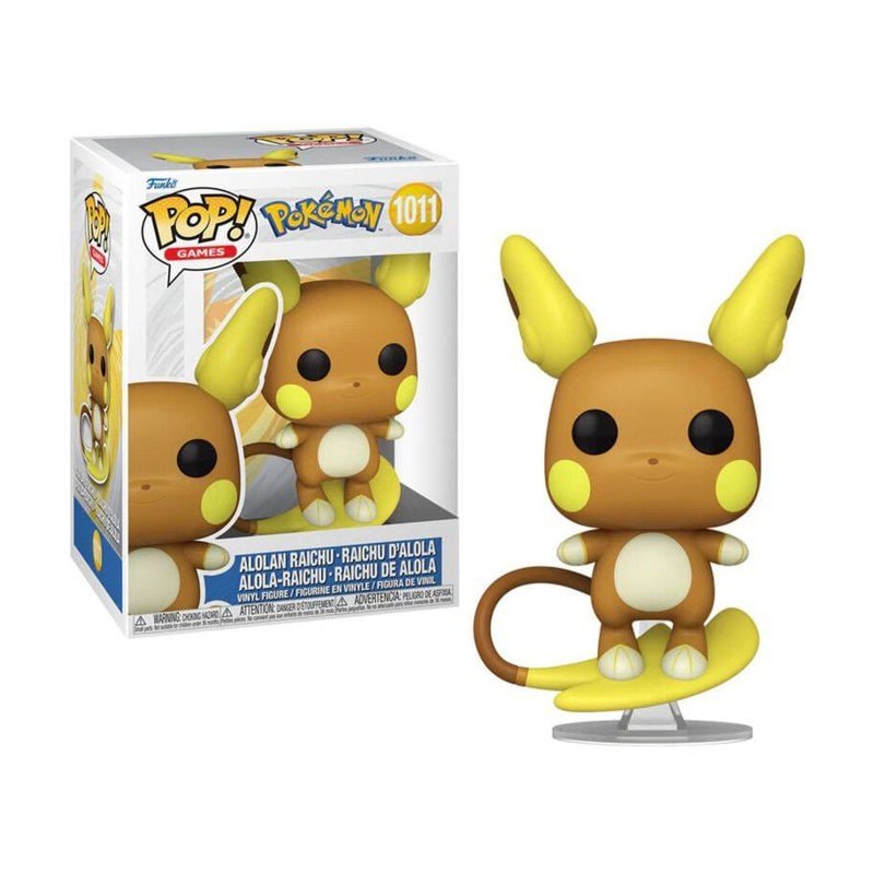 Figurine Funko Pop Raichu d'Alola de 9 cm multicolore pour collectionneur
