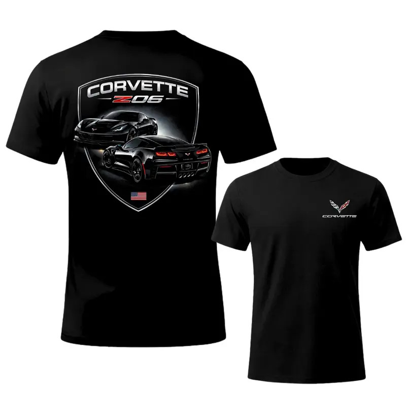 Z06 American Supercar sport T-shirt, Black Supercar Racing sport T-shirt, High P