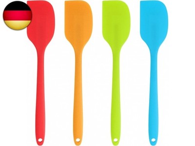 Joeji's Kitchen Set mit 4 Silikon Spatel zum Kochen 28cm- Teigschaber Silikon