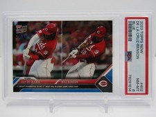 ELLY DE LA CRUZ/ WILL BENSON 2023 TOPPS NOW BLUE CARD! #14/49! PSA 8! CON-TD