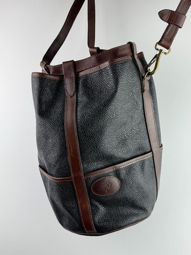 Vintage Mulberry Abbey Leather Bucket / Crossbody Bag