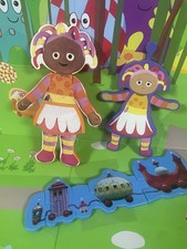 In the Night Garden Ninky Nonk & Upsy Daisy 3 Plastic Puzzles Rare Magazine Toys