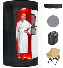 Portable Home Steam Sauna Box with Remote for Relaxation  Detox