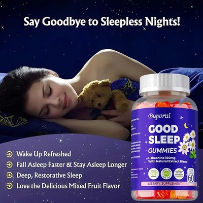 Sleep 60pcs, Relieve Insomnia, Improve Sleep Quality, Reduce Stress, Vitality