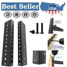 Durable 4U Rack Rails Kit - 2 Pieces for Secure Server Mounting and Organization