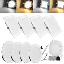 LED Panel Einbaustrahler Flach Einbau Spots Einbauleuchten Deckenleuchte 230V DE