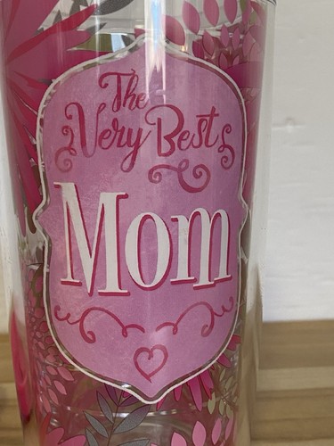 TERVIS “The Very Best MOM“ 16 oz Insulated Tumbler with Pink Lid Gift Mother’s - Picture 2 of 10