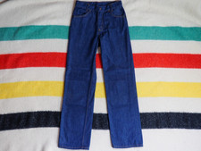 VTG 70s Sears Dark Wash Retro Hippy Straight Scovill 24x26 USA Blue Denim Jeans