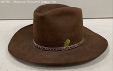 Stetson Brown Western Men Size 7 1/8 Beaver