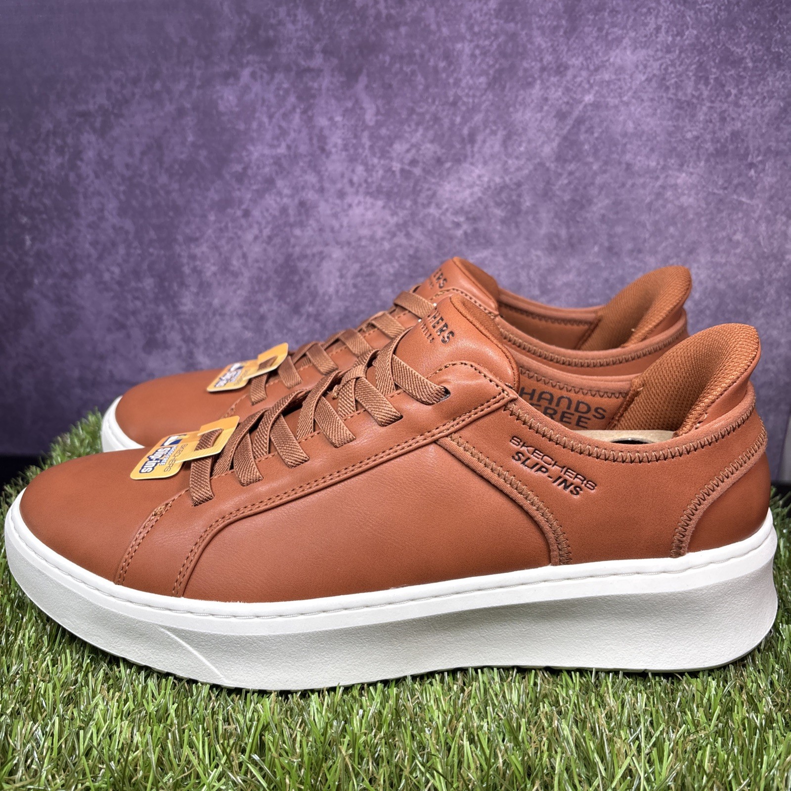 Skechers Mens Casual Trainers Court Break Wedding Formal Lace Up Shoes uk 9.5 image 4