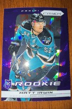 2013-14 Panini Prizm - Matt Irwin Purple Cracked Ice Prizm (RC) Sharks Rookie