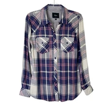 Rails Kendra Plaid Shirt Women’s Size Small Button Up Top