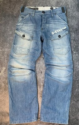 G-Star RAW Japanese Style Cargo Jeans Men s W30 L30 Light Wash Denim Utility Pan