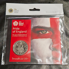 2018 £5 Pride of England BUNC coin sealed - Available on eBay