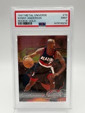 1997 Metal Universe #74 Kenny Anderson Reebok Gold PSA 9 MINT Blazers