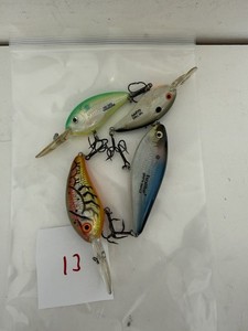 Old Mixed Vintage Lures Lot Of 4 #13