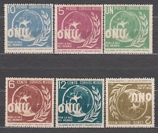 Mexique - Courrier 1946 Yvert 602/7 ** MNH ONU
